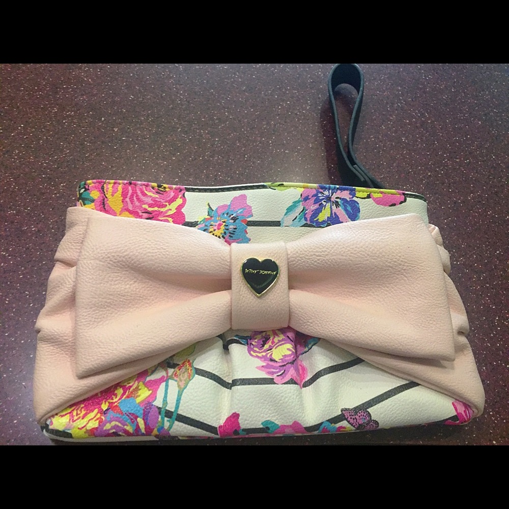 Betsey Johnson Floral Wristlet